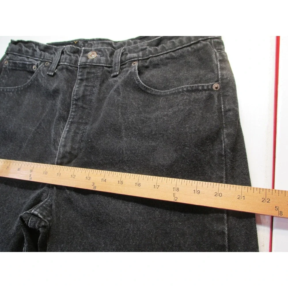 Levis 505 Bootcut Jeans Mens 32x33 Black Denim Mid Rise Cotton Cowboy Canada
